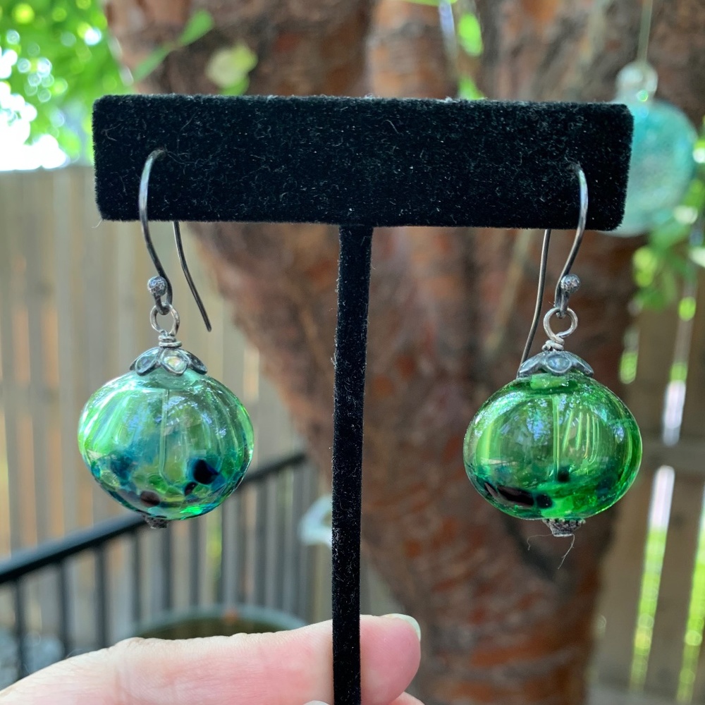 Hand Blown Glass Earrings